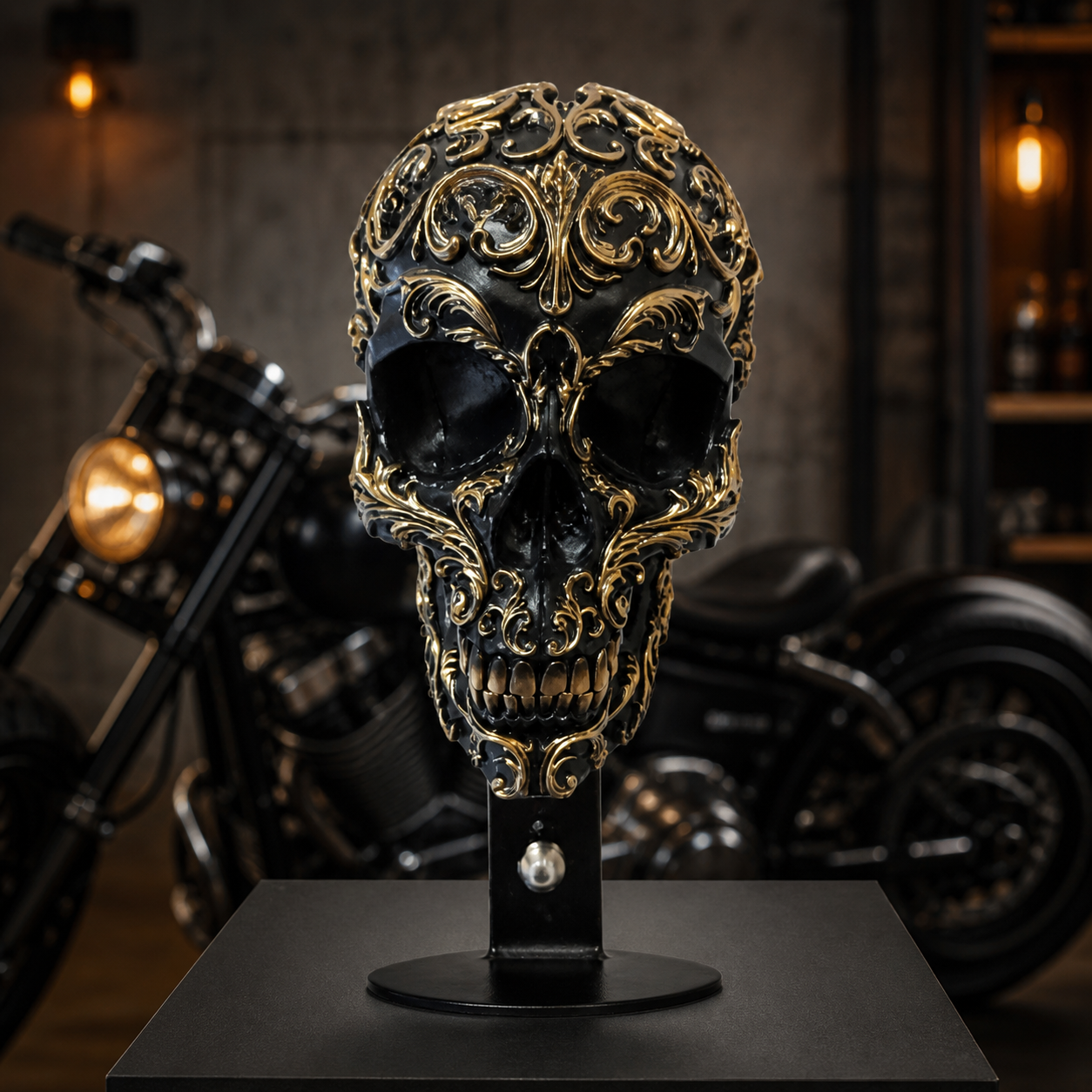 Skull Helmet & Gear Wall Mount