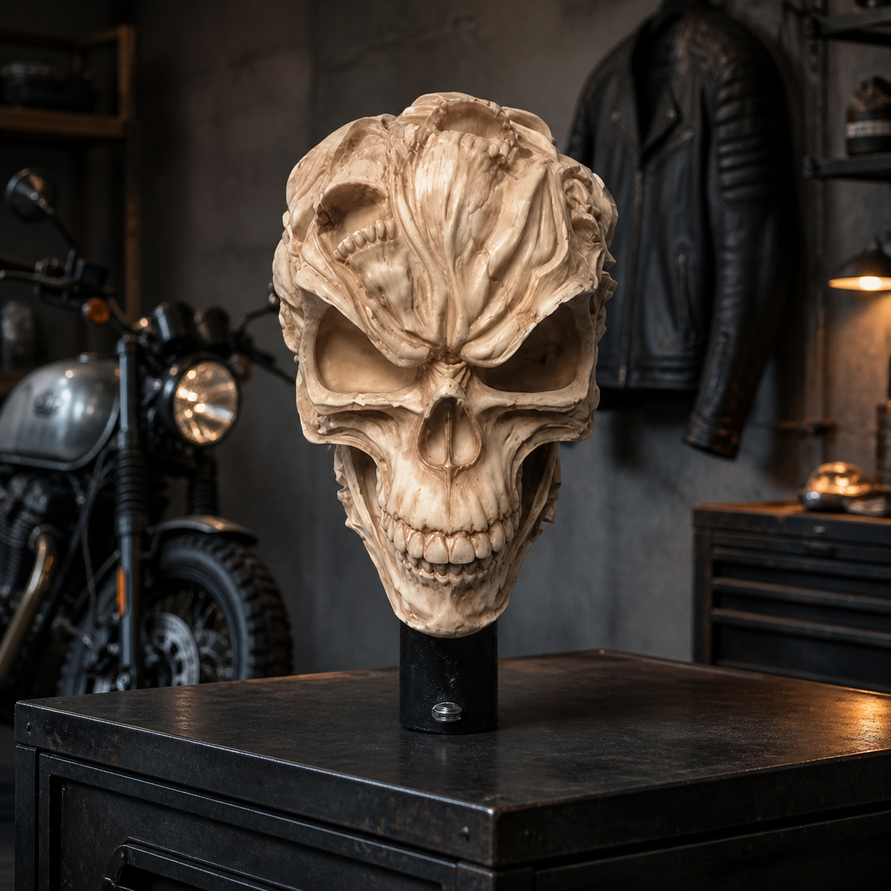 Skull Helmet & Gear Wall Mount
