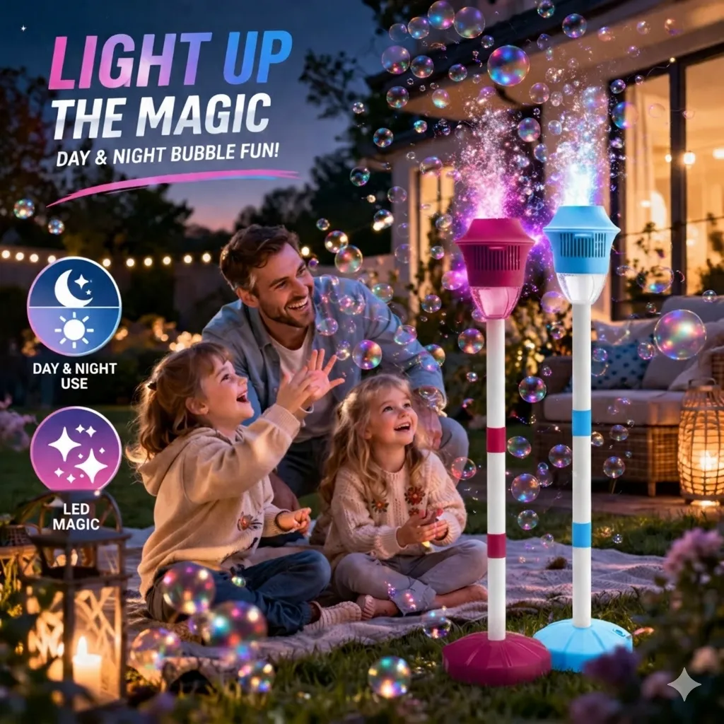 Portable Bubble Machine: Fill your backyard gatherings with thousands of bubbles to delight the grandkids instantly. 👨‍👩‍👧
