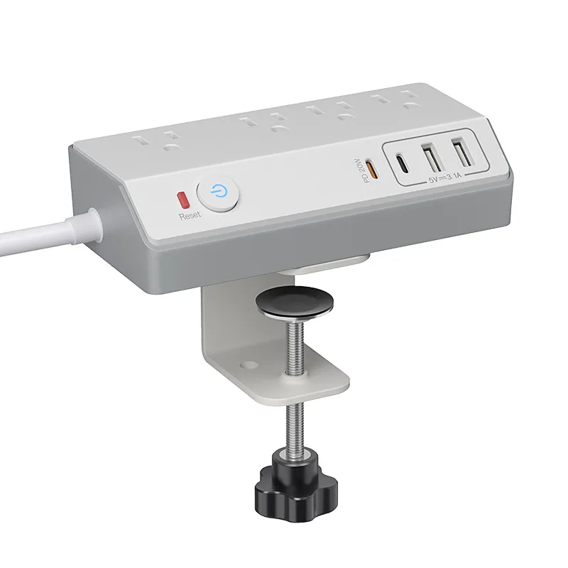 🔌 Clip-on Desktop Power Strip: Stop crawling under furniture to find a plug; bring 8 charging ports directly to your workspace level. 💻