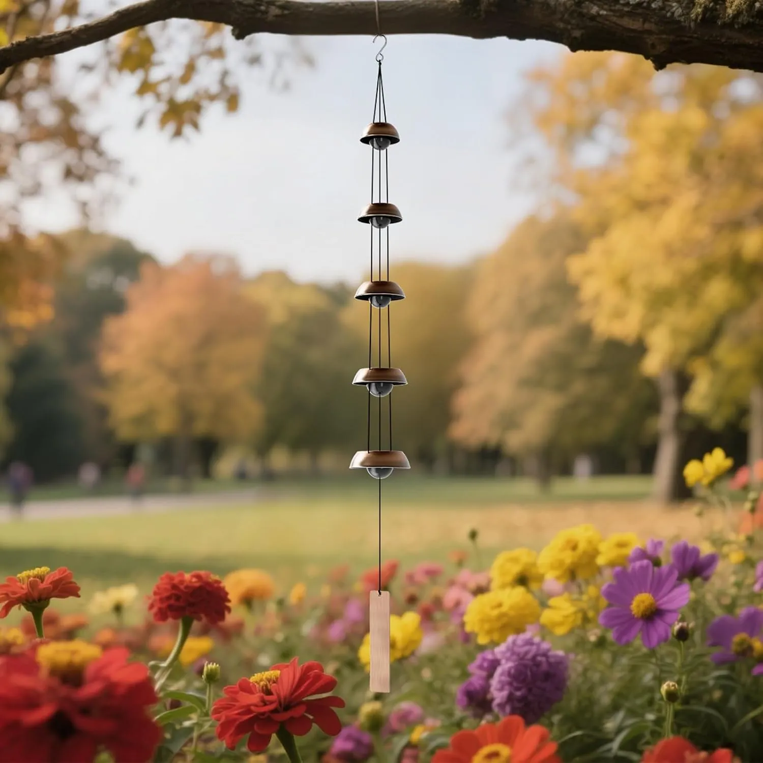 🔔 Quintet Brass Wind Chimes: Bring deep, melodic tranquility to your patio with professional-grade acoustic tuning.