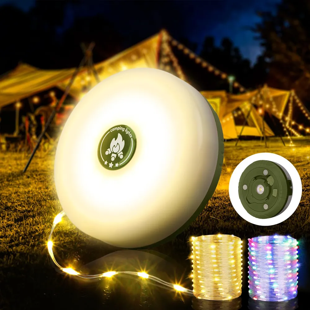 4-in-1 Camping String Lights: Light up your entire campsite and keep your devices charged with one portable unit ⛺