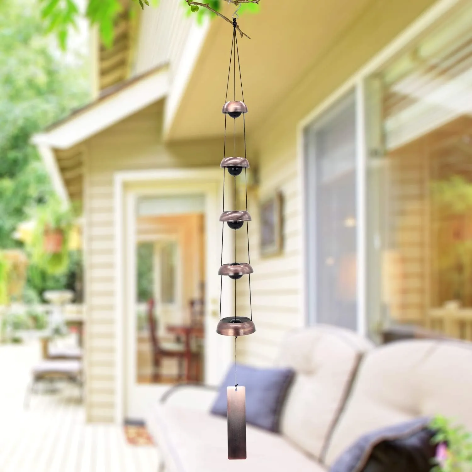 🔔 Quintet Brass Wind Chimes: Bring deep, melodic tranquility to your patio with professional-grade acoustic tuning.