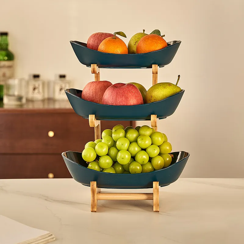 🍓2-Tier / 3-Tier Vertical Fruit Storage Rack (Includes Stand）: Easy Access & More Space for Your Kitchen