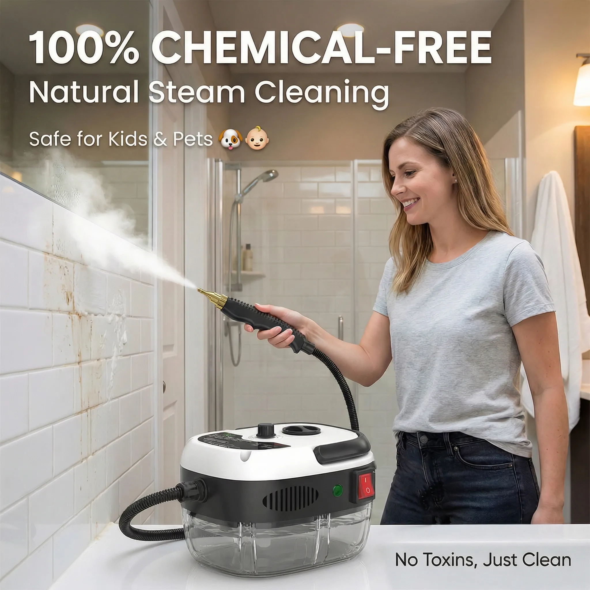 💨 High Pressure Steam Cleaner (2500W)