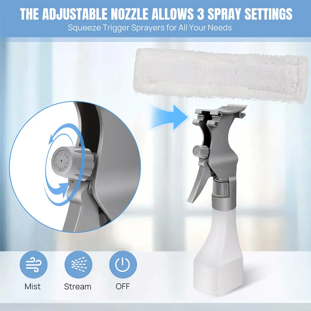 💦Cordless Window Squeegee: Achieve a streak-free shine without the back-breaking scrubbing. ✨