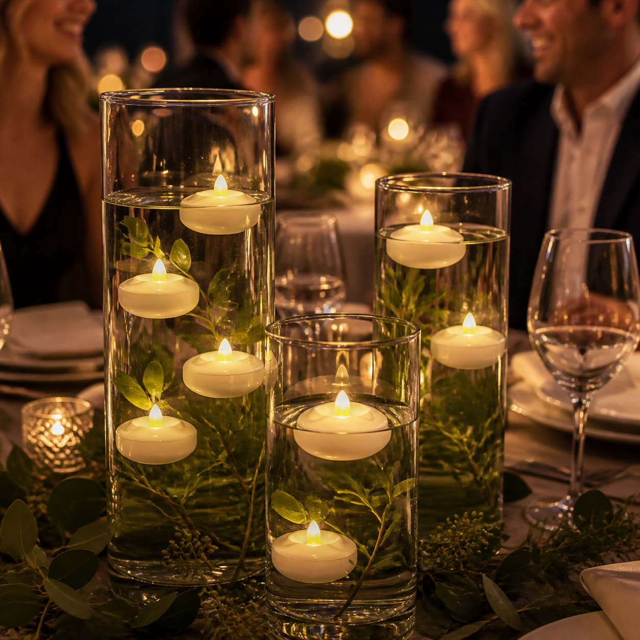 Water-Activated Flameless Floating LED Candles
