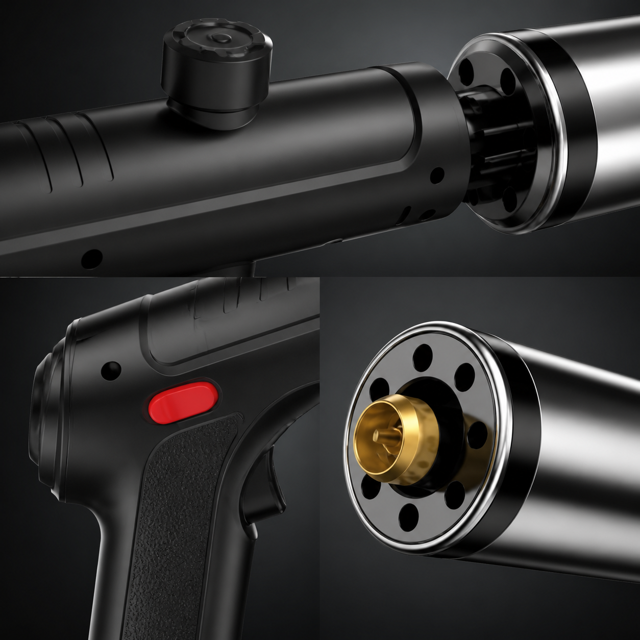 Adjustable High-Heat Propane Torch with Safety Lock