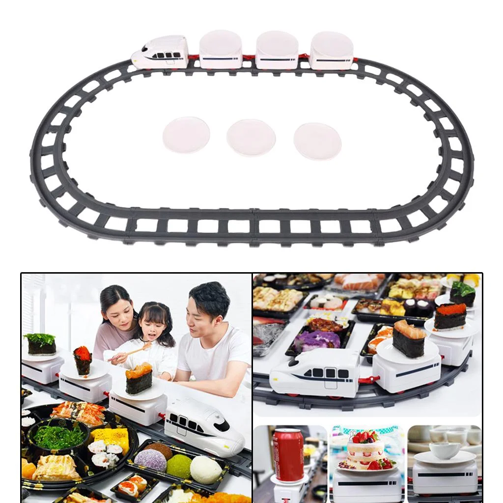 Rechargeable Five-Car Food Train Conveyor Set