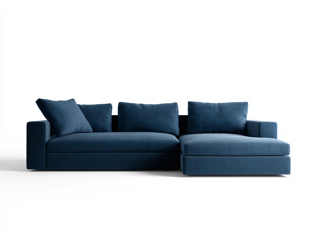 Sofá Esquinero de tela azul 298x178x73 cm - verde claro - descanso moderno para salón-Vazosohaus