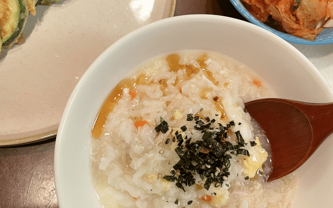 Korean juk rice porridge