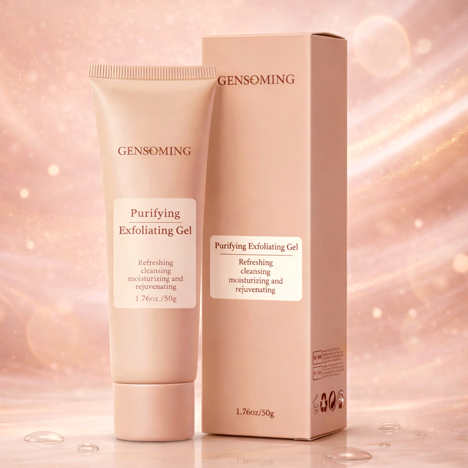 Reinigendes Peeling-Gel – entfernt abgestorbene Hautschüppchen und Mitesser in einem Schritt, kein Spannungsgefühl nach der Reinigung, belebt den Teint – 50 g pro Tube