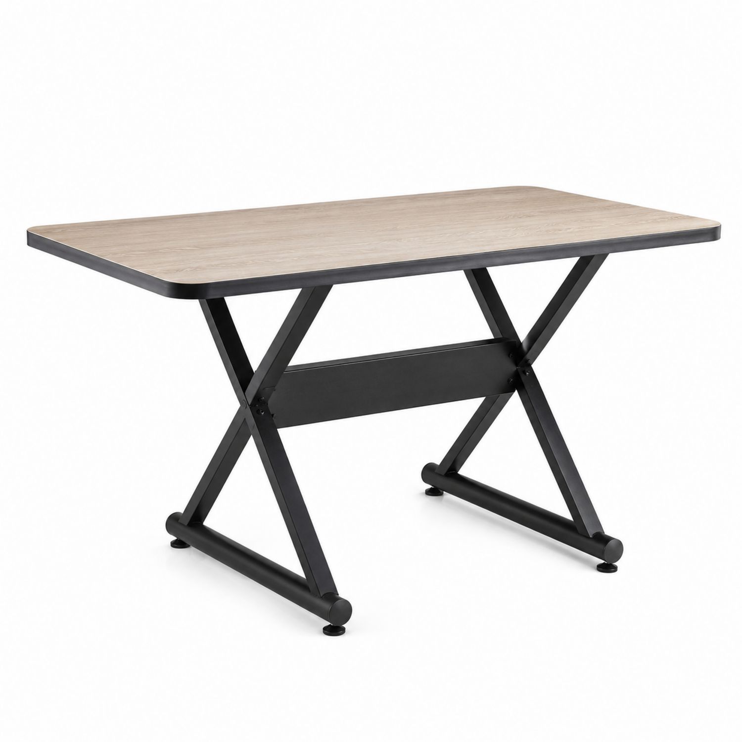 Tavolo da pranzo rettangolare 120x60 cm in MDF e metallo