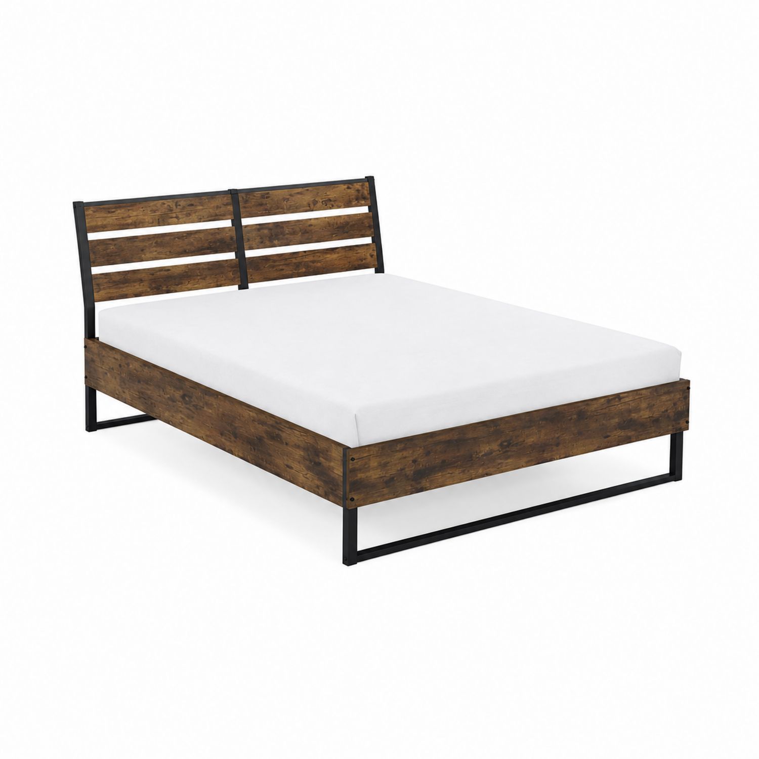 Letto matrimoniale in legno e metallo 200x160 cm