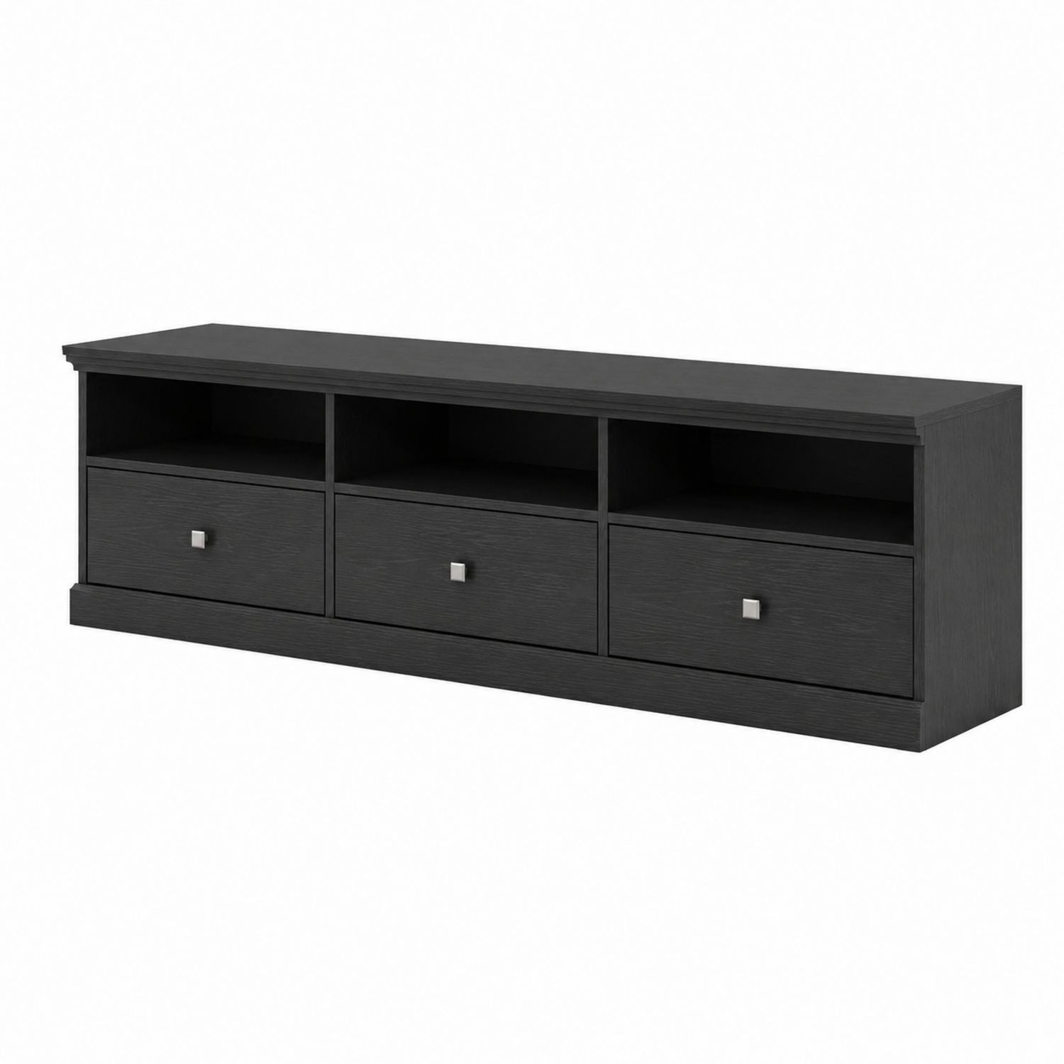 Mobile TV in Legno Nero 180x40x45 cm