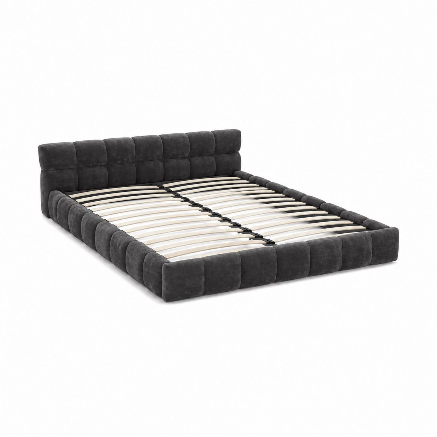 Letto Matrimoniale Imbottito in Tessuto 200x160 cm