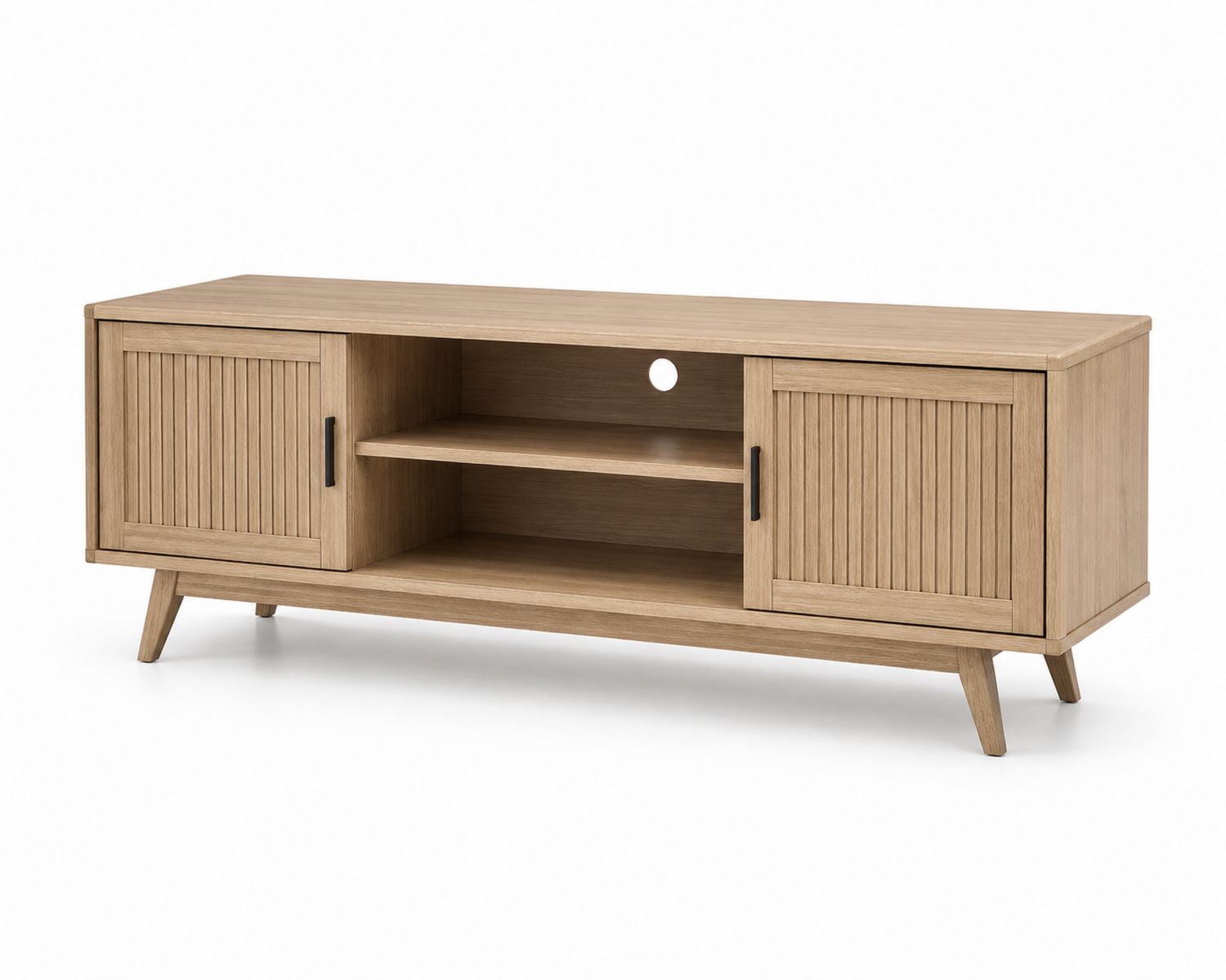 Mobile TV in legno con ante scorrevoli 150x40x55 cm