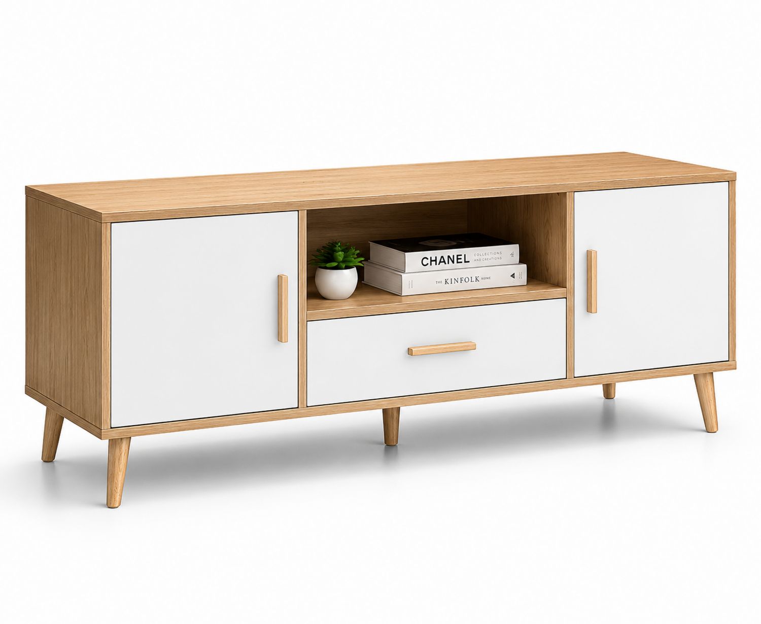 Mobile TV in legno MDF e melamina Bianco