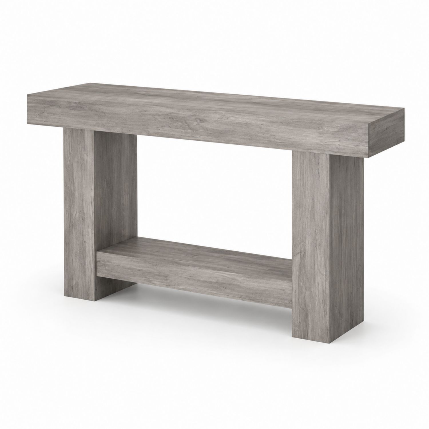 Tavolo consolle in MDF rettangolare 120x40x75 cm grigio