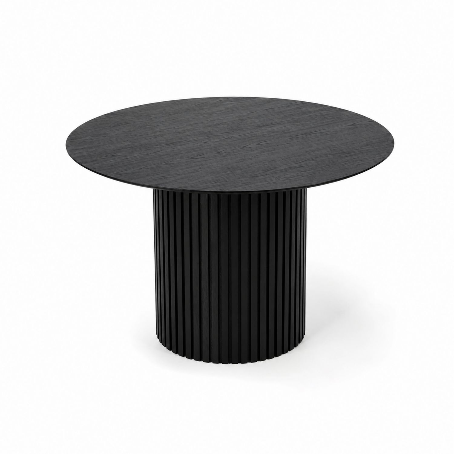 Tavolo rotondo in legno nero Ø120 cm