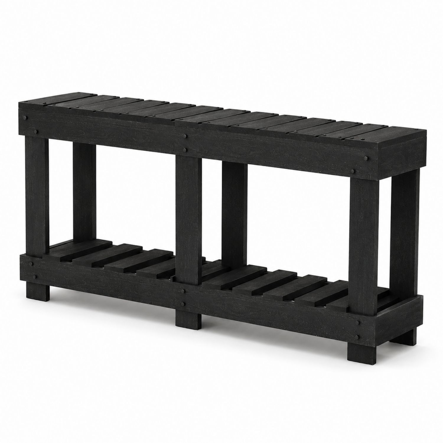 Consolle rettangolare in legno nero