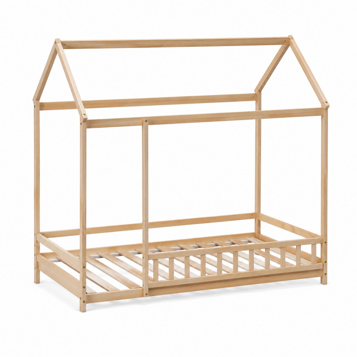 Letto Casetta in Legno 200x90 cm-Plypractical