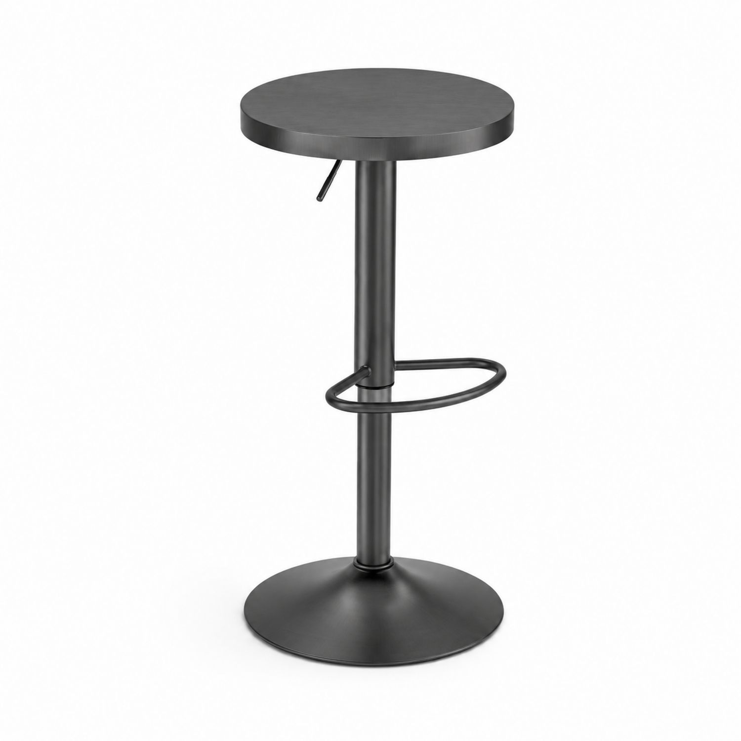 Sgabello da Bar in Metallo Nero-Plypractical