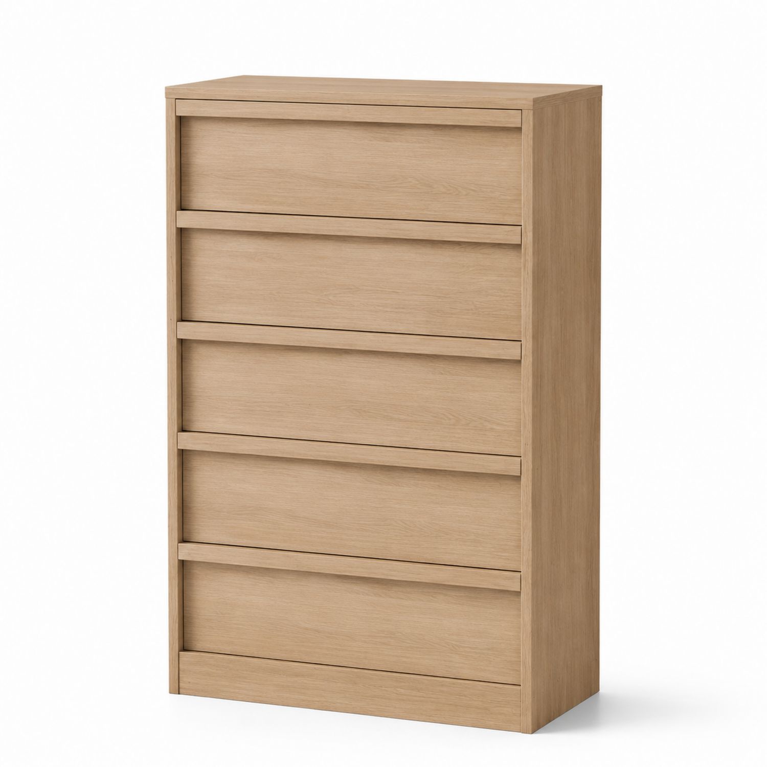 Cassettiera in Legno con Cinque Cassetti 80x40x120 cm-Plypractical
