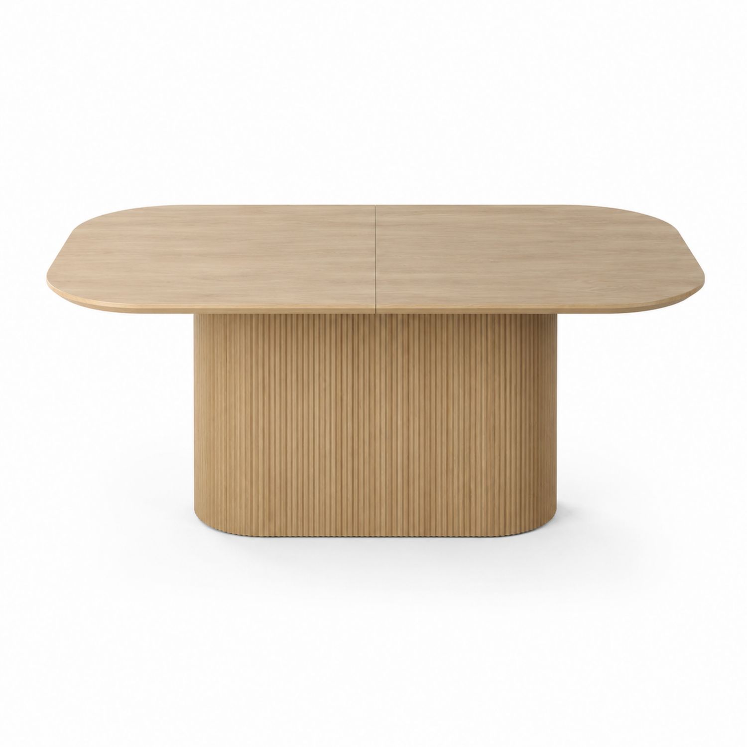 Tavolo da pranzo in legno di rovere naturale-Plypractical