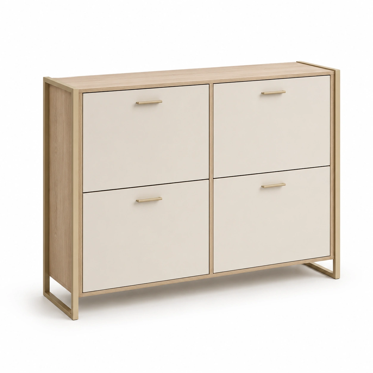 Zapatero horizontal de cuatro puertas-Wohnmere