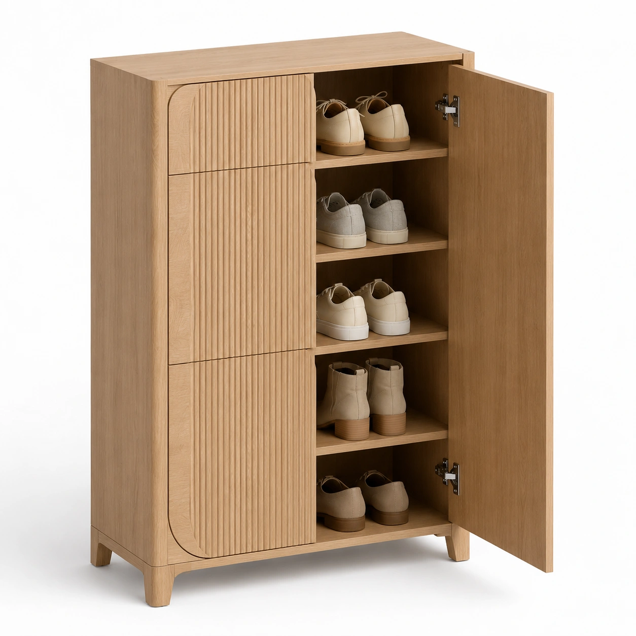 Zapatero vertical de puerta simple-Wohnmere