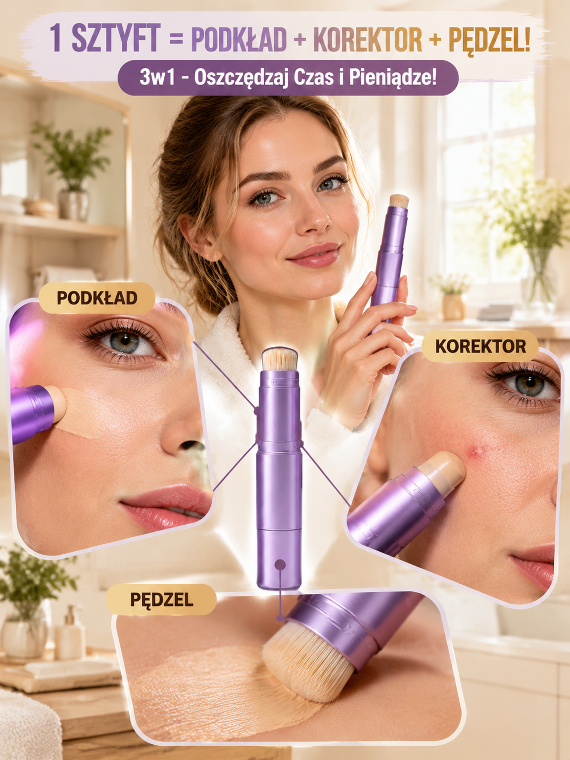 ✨ Rewolucja makijażu w 30 sekund – Idealna cera bez wysiłku! ✨