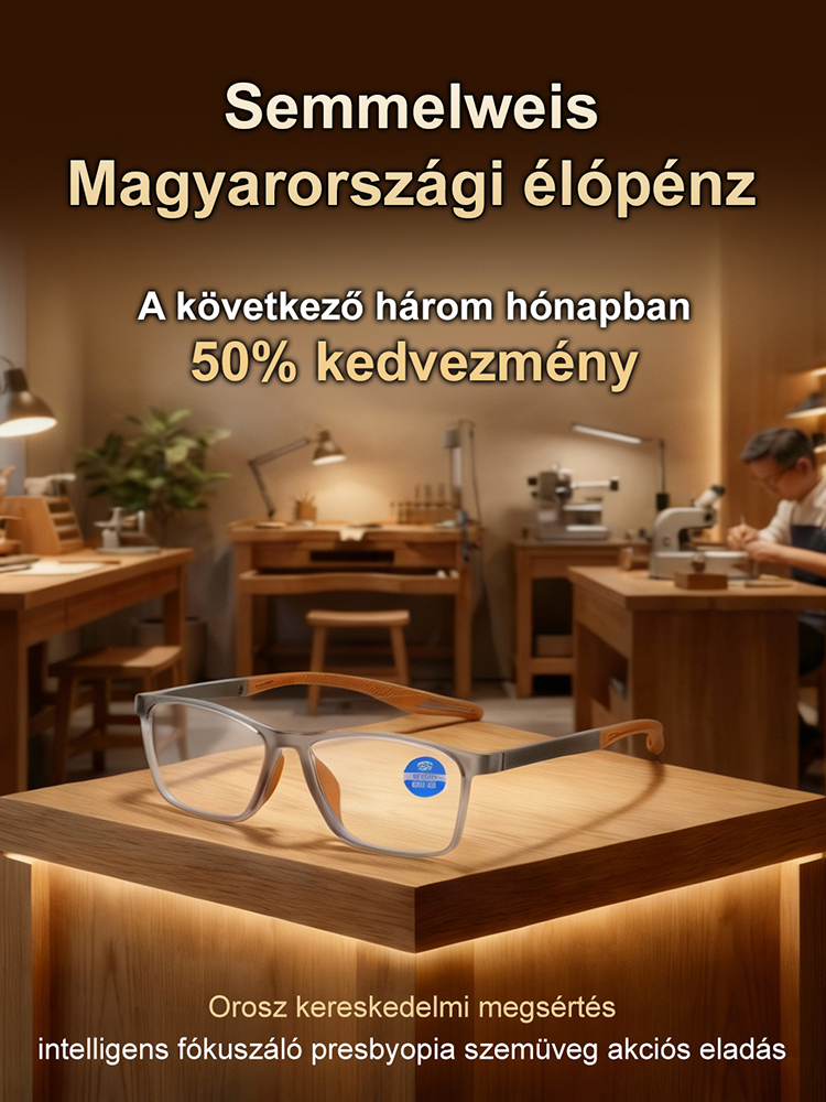 Szuperkönnyű Kékfény-szűrős Olvasószemüveg | Egész Napos Kényelem (50% OFF)