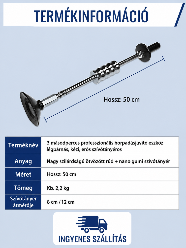 [-80% Akció]3 Másodperces Vákuumos Horpadásjavító | 100% Fényezésvédelem & Nincs Szervizdíj 