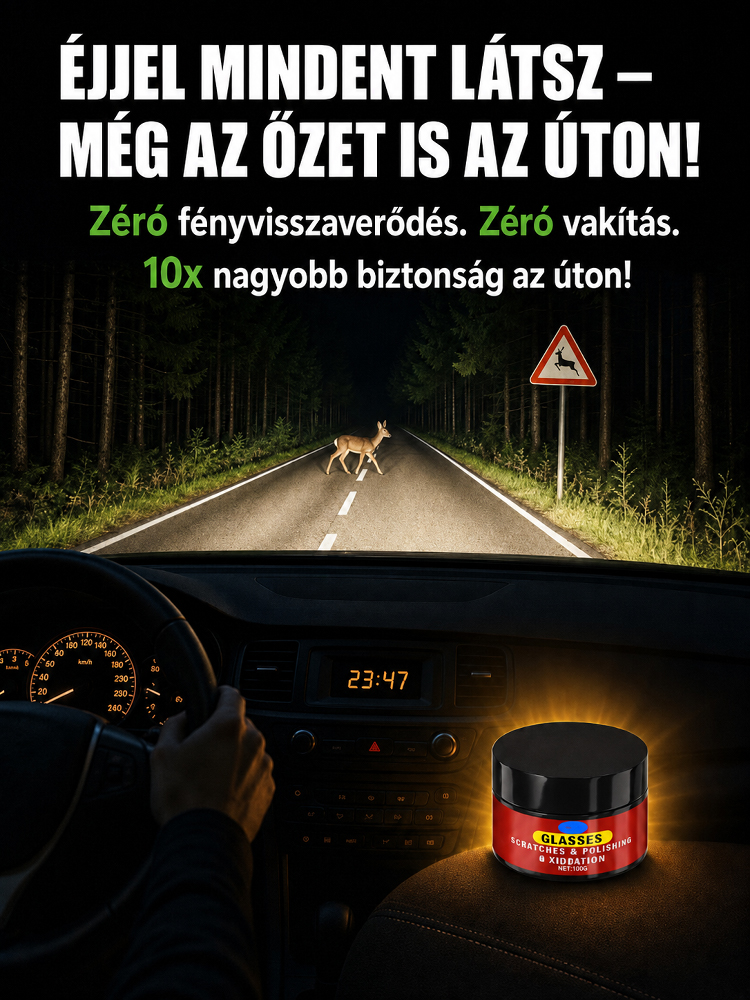 Autóüveg polírozó karceltávolító paszta
