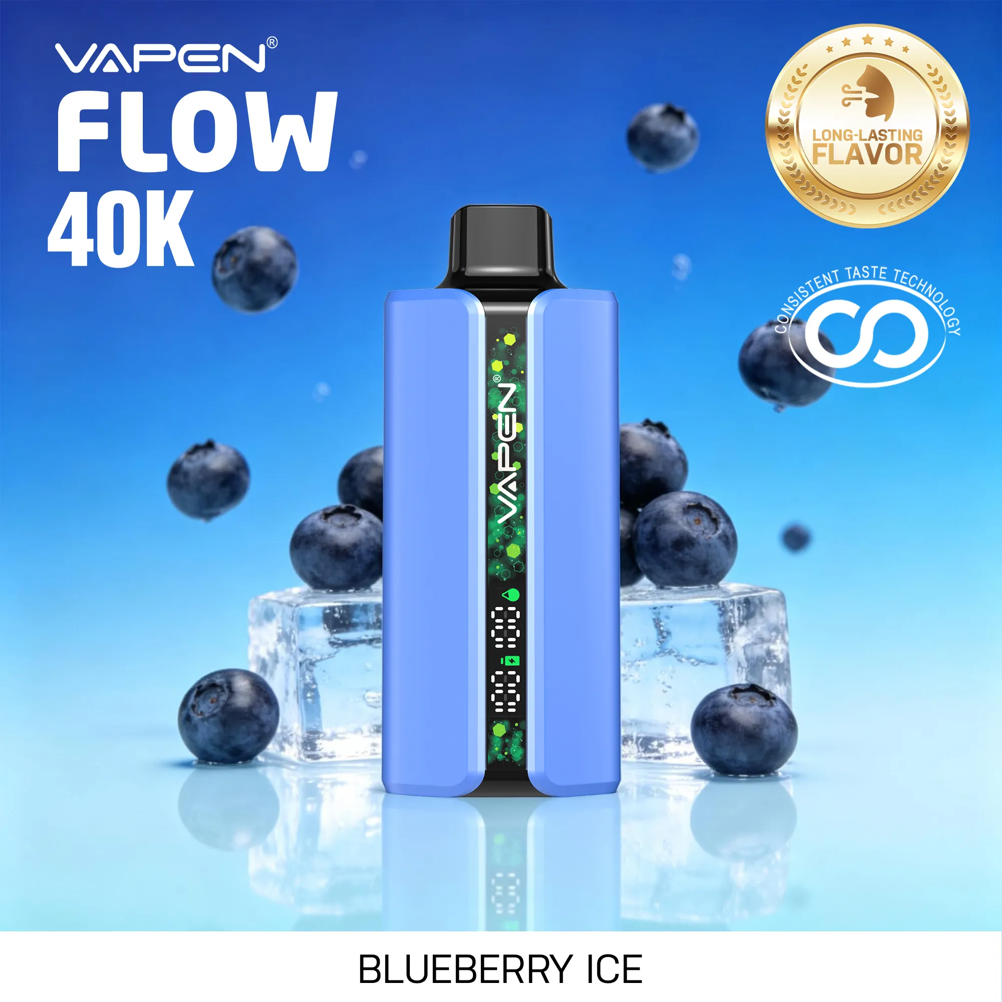 VAPEN FLOW 40000 Puffs - Jagodowy Lód