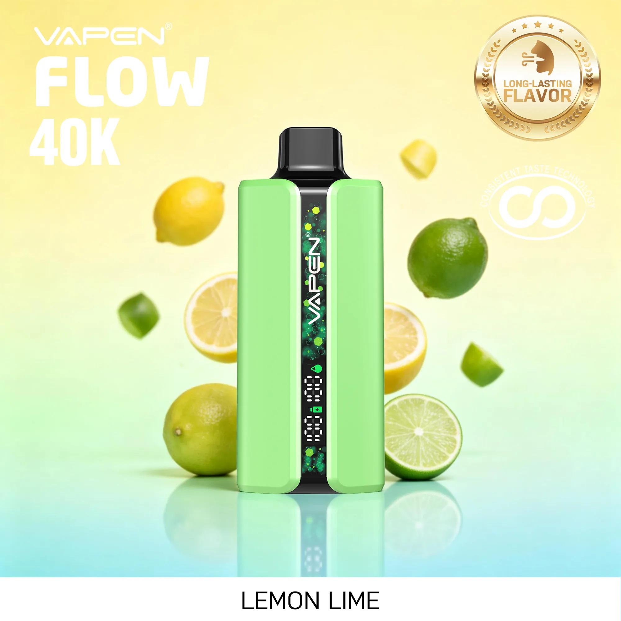 VAPEN FLOW 40000 Puffs - Cytryna limonka