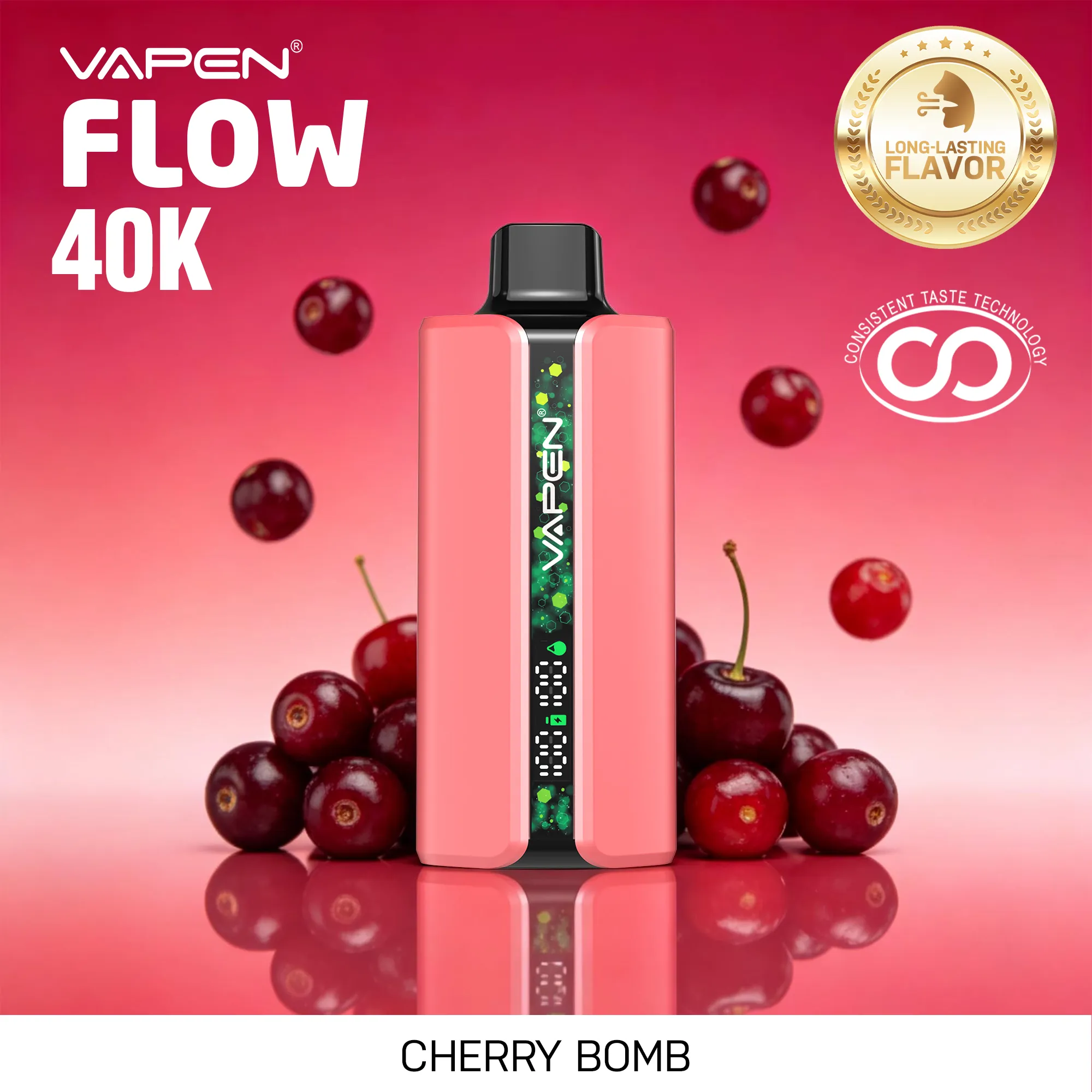 VAPEN FLOW 40000 Puffs - Wiśniowa bomba