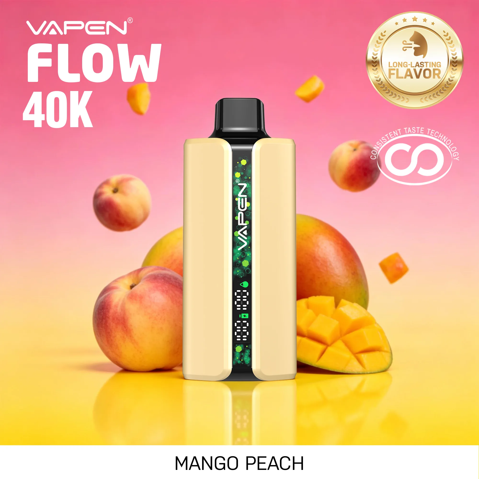 VAPEN FLOW 40000 Puffs - Mango brzoskwinia