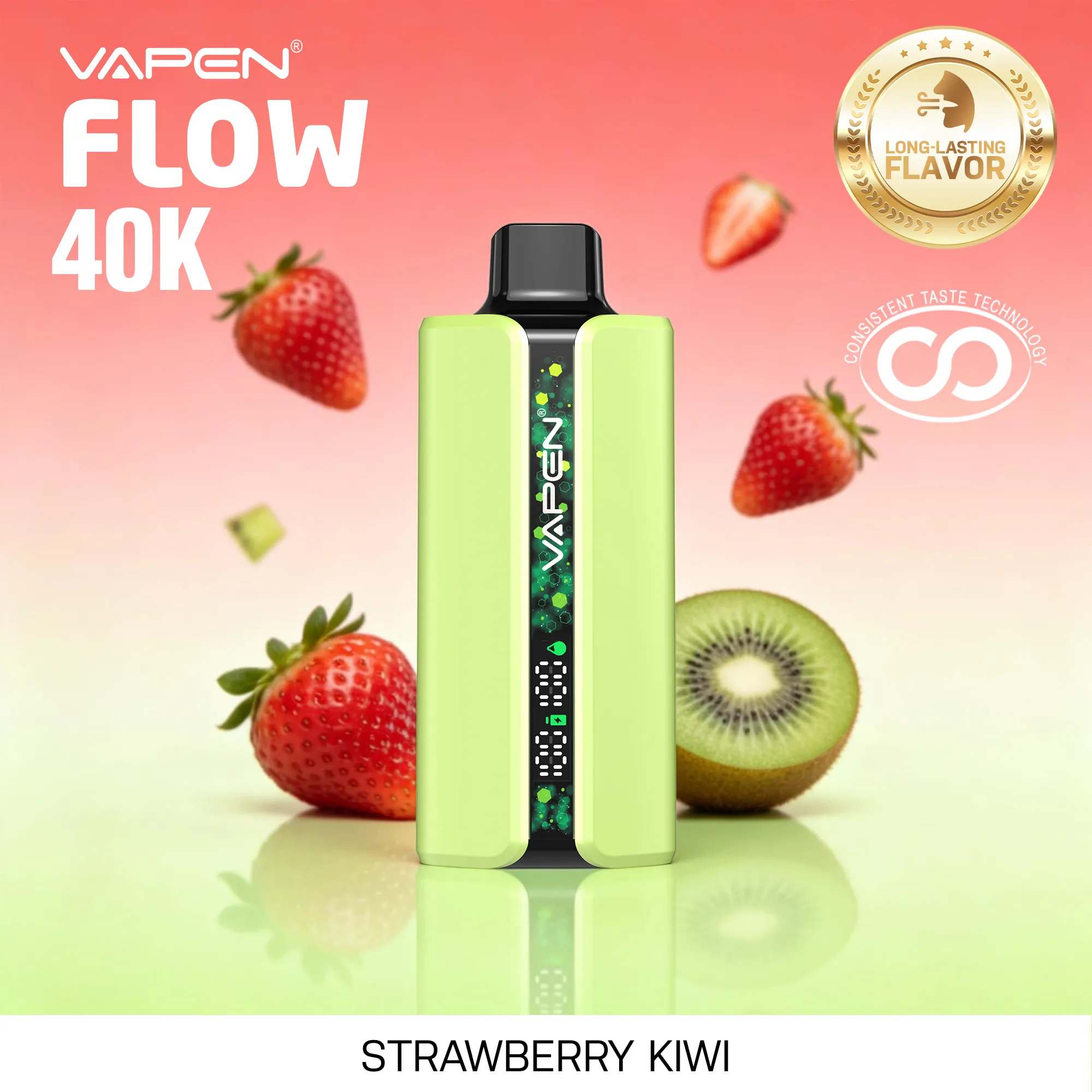 VAPEN FLOW 40000 Puffs - Truskawka kiwi