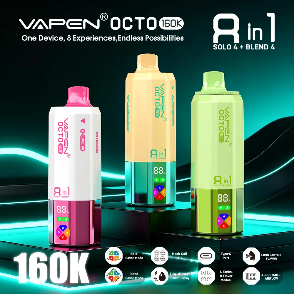 VAPEN OCTO 160000 Puffs - Wybór smaku