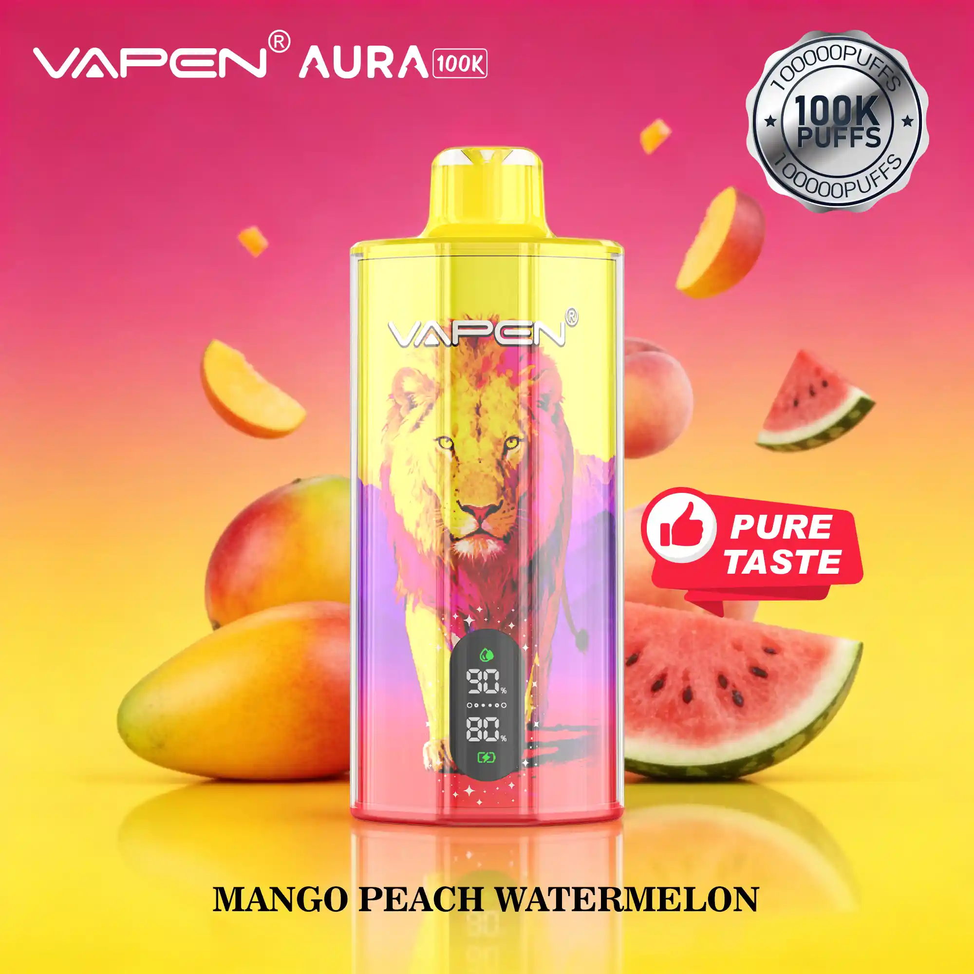 VAPEN AURA 100K - Mango Brzoskwinia Arbuz