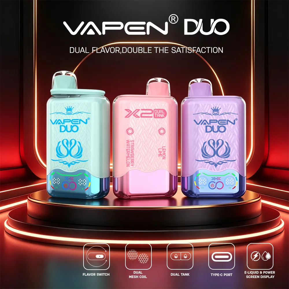 VAPEN DUO 40k - 2 Aromen in 1 Gerät, wähle deinen Geschmack! 🎯