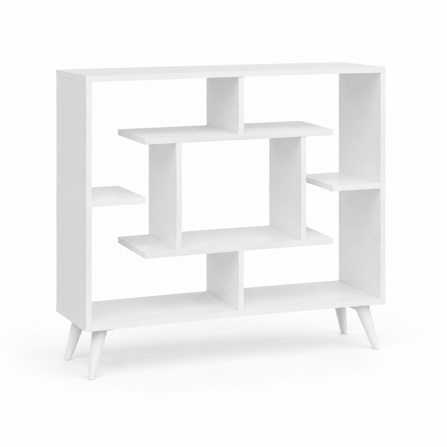 Estantería de MDF Blanco con 5 Estantes, 120x120x30 cm