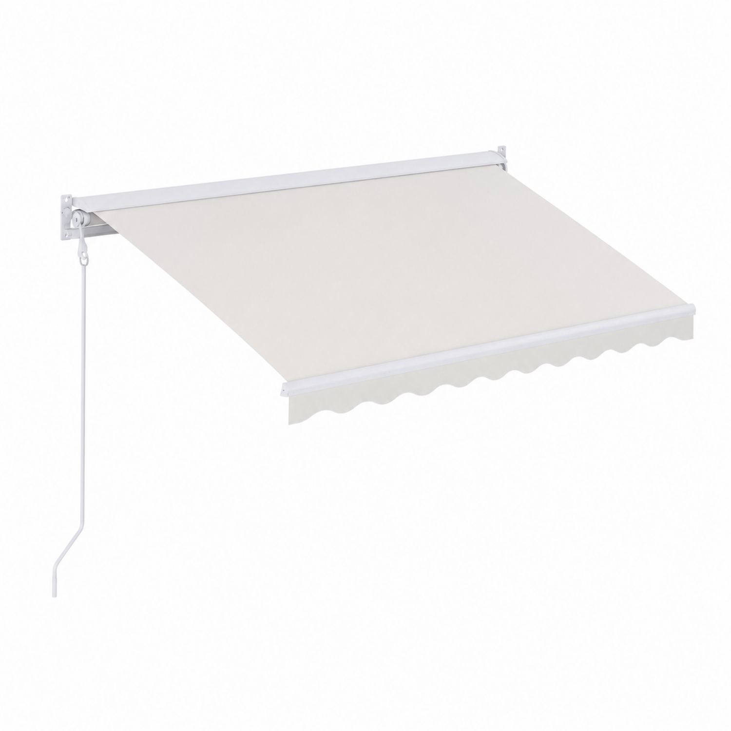 Toldo Retráctil de Aluminio y Poliéster Beige 300cm x 250cm