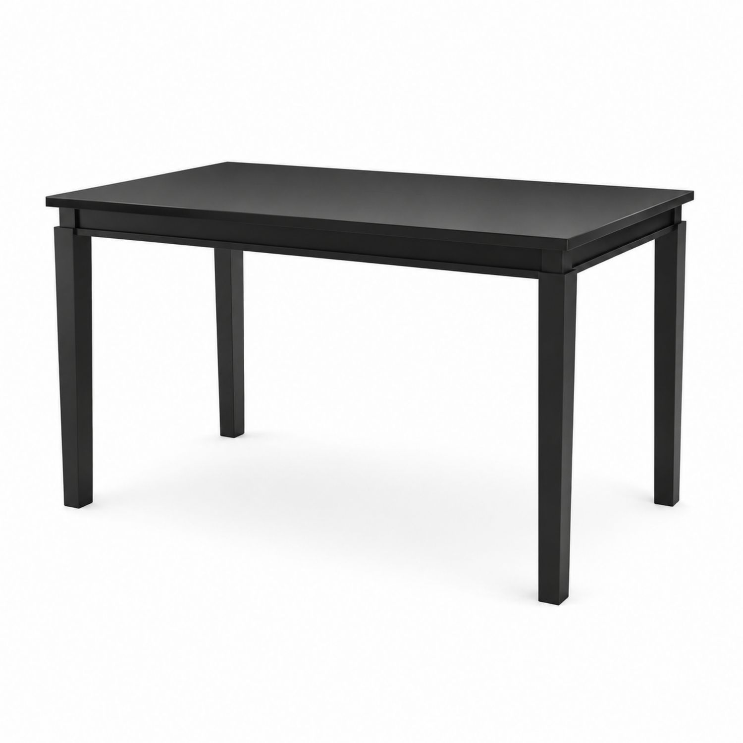 Tavolo da pranzo in metallo nero 120x75x74 cm