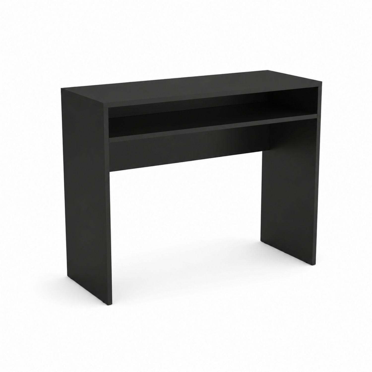 Scrivania in MDF Rettangolare 120x40x75 cm Nero
