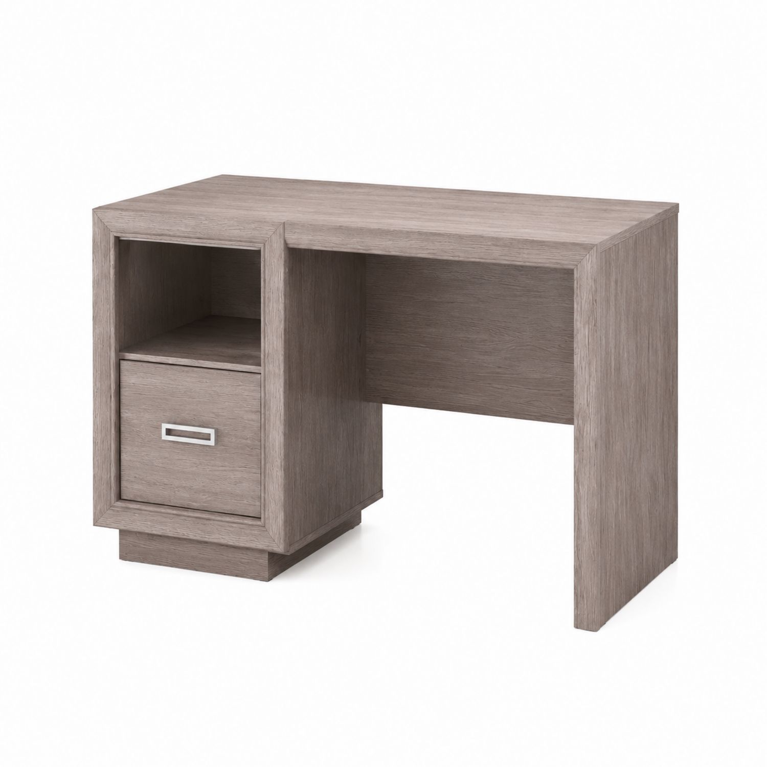 Scrivania in Legno con Cassetto Rovere Grigio 100x50x75 cm