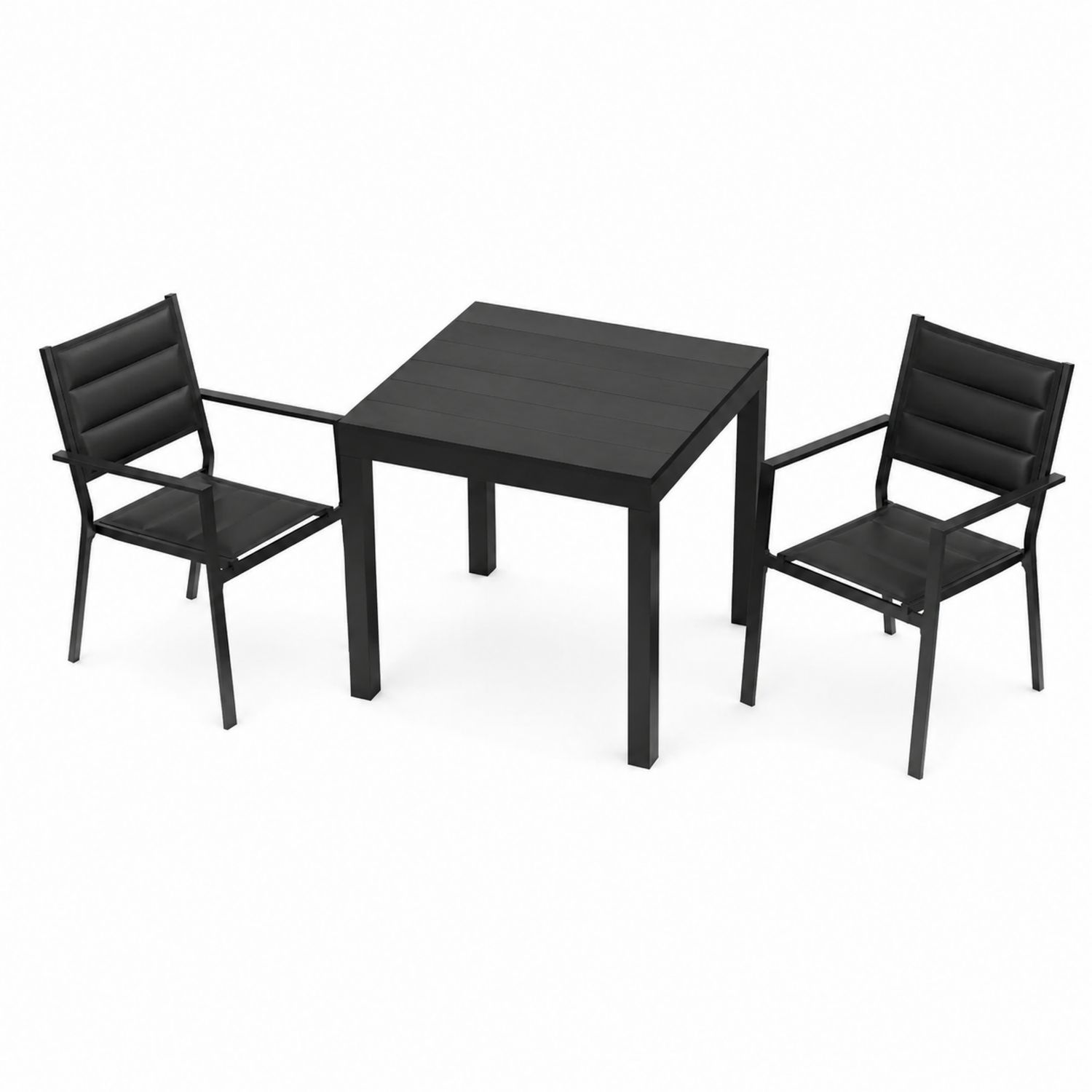Set da Esterno in Metallo con Tavolo e 2 Sedie