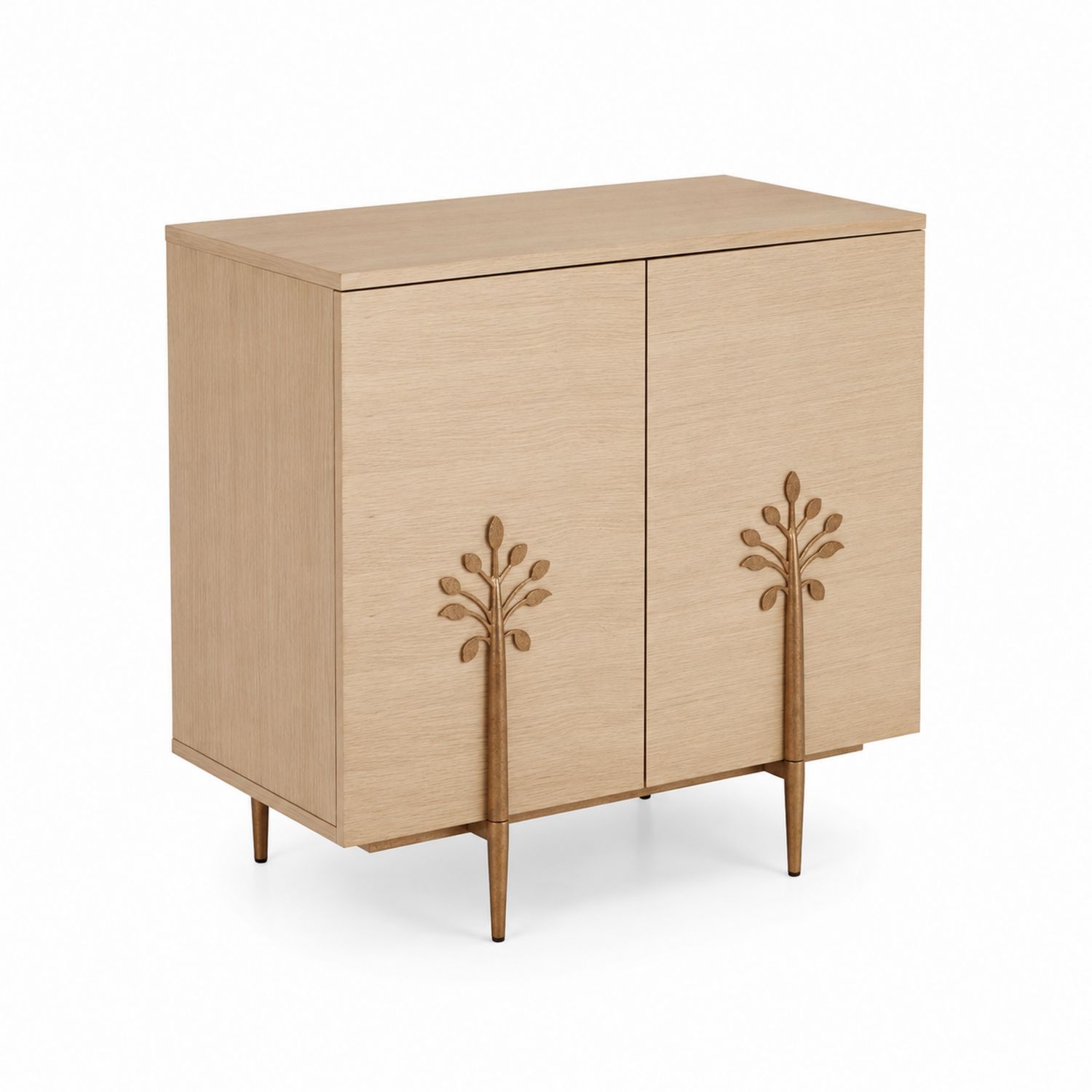 Credenza in legno massello con intagli decorativi 80x40x90 cm